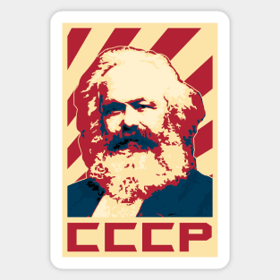 Karl Marx CCCP Retro Propaganda Sticker